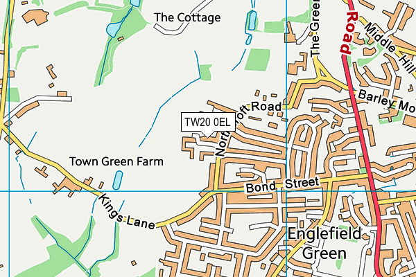 TW20 0EL map - OS VectorMap District (Ordnance Survey) TW20 0EL map - OS VectorMap District (Ordnance Survey)