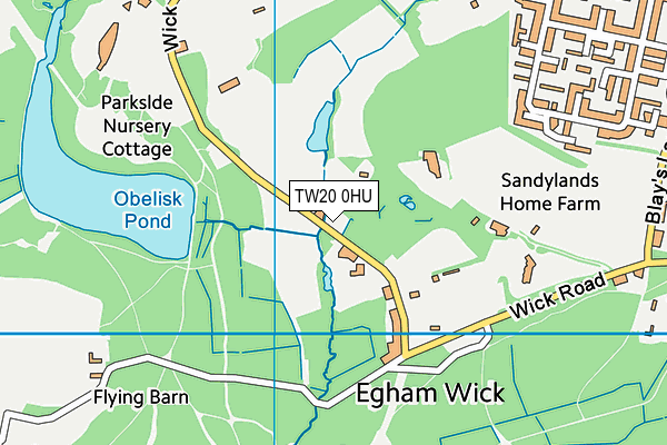 TW20 0HU map - OS VectorMap District (Ordnance Survey) TW20 0HU map - OS VectorMap District (Ordnance Survey)