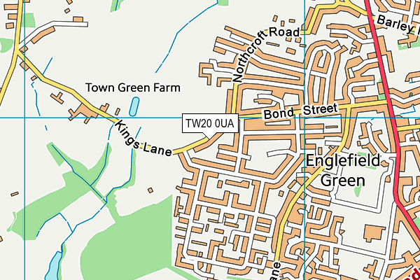 TW20 0UA map - OS VectorMap District (Ordnance Survey) TW20 0UA map - OS VectorMap District (Ordnance Survey)