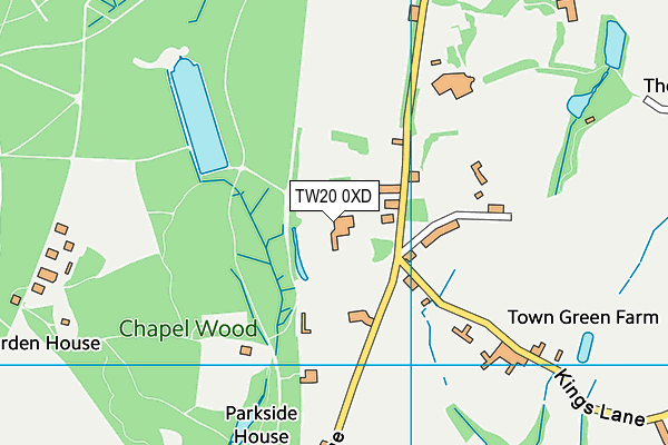 TW20 0XD map - OS VectorMap District (Ordnance Survey) TW20 0XD map - OS VectorMap District (Ordnance Survey)