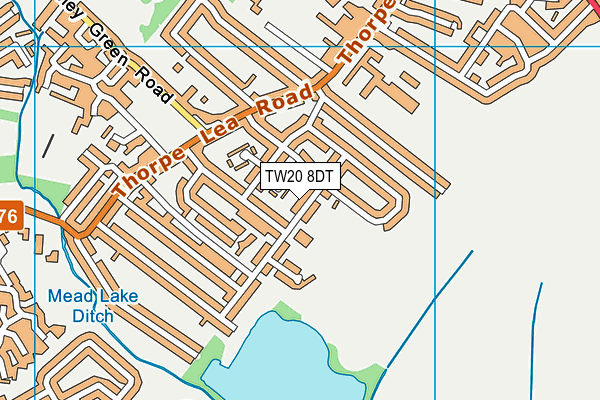 TW20 8DT map - OS VectorMap District (Ordnance Survey) TW20 8DT map - OS VectorMap District (Ordnance Survey)