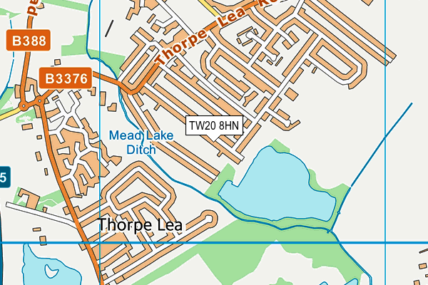 TW20 8HN map - OS VectorMap District (Ordnance Survey)