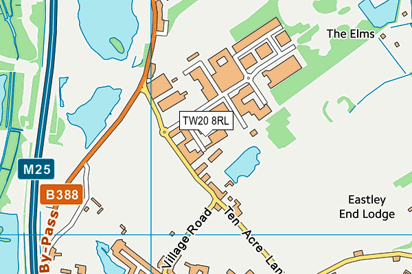 TW20 8RL map - OS VectorMap District (Ordnance Survey) TW20 8RL map - OS VectorMap District (Ordnance Survey)