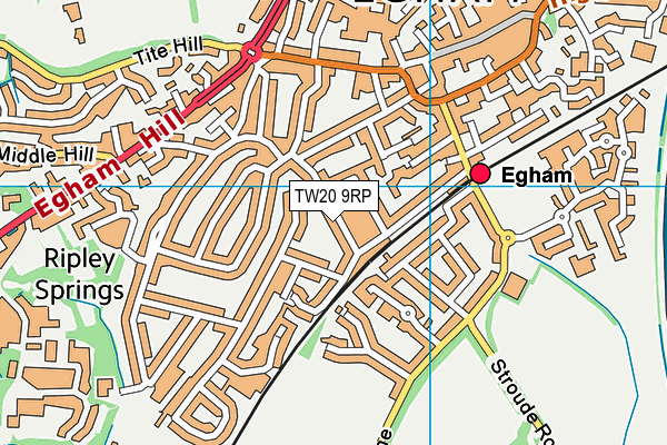 TW20 9RP map - OS VectorMap District (Ordnance Survey) TW20 9RP map - OS VectorMap District (Ordnance Survey)