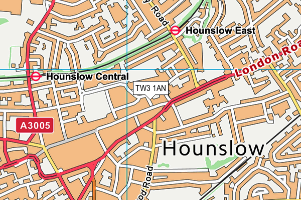 TW3 1AN map - OS VectorMap District (Ordnance Survey) TW3 1AN map - OS VectorMap District (Ordnance Survey)