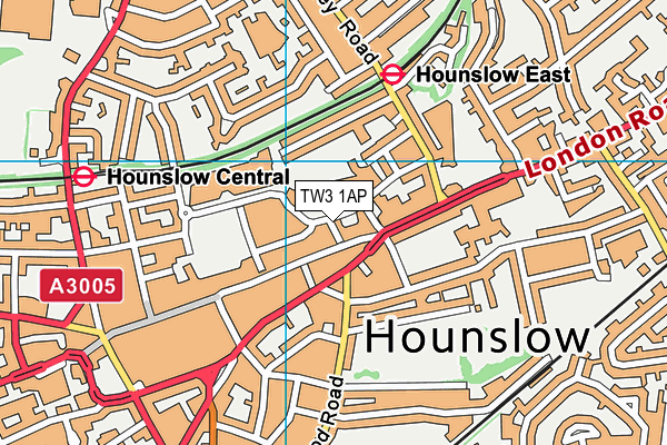 TW3 1AP map - OS VectorMap District (Ordnance Survey) TW3 1AP map - OS VectorMap District (Ordnance Survey)