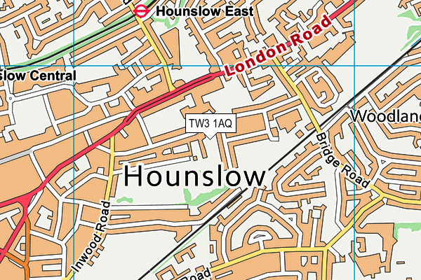TW3 1AQ map - OS VectorMap District (Ordnance Survey) TW3 1AQ map - OS VectorMap District (Ordnance Survey)