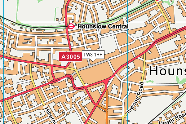 TW3 1HH map - OS VectorMap District (Ordnance Survey) TW3 1HH map - OS VectorMap District (Ordnance Survey)
