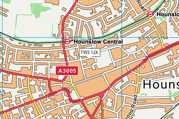 TW3 1JX map - OS VectorMap District (Ordnance Survey) TW3 1JX map - OS VectorMap District (Ordnance Survey)