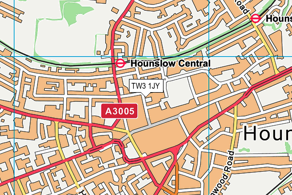 TW3 1JY map - OS VectorMap District (Ordnance Survey) TW3 1JY map - OS VectorMap District (Ordnance Survey)
