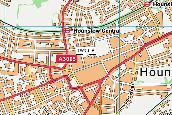 TW3 1LB map - OS VectorMap District (Ordnance Survey) TW3 1LB map - OS VectorMap District (Ordnance Survey)
