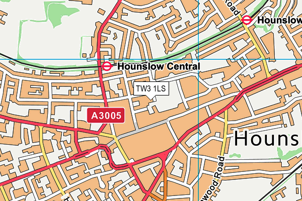 TW3 1LS map - OS VectorMap District (Ordnance Survey) TW3 1LS map - OS VectorMap District (Ordnance Survey)