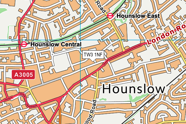 TW3 1NF map - OS VectorMap District (Ordnance Survey) TW3 1NF map - OS VectorMap District (Ordnance Survey)