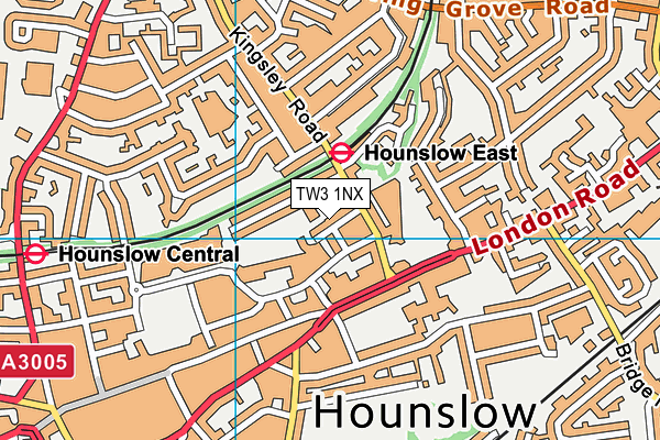 TW3 1NX map - OS VectorMap District (Ordnance Survey) TW3 1NX map - OS VectorMap District (Ordnance Survey)