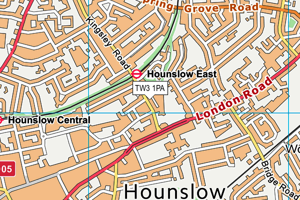 TW3 1PA map - OS VectorMap District (Ordnance Survey) TW3 1PA map - OS VectorMap District (Ordnance Survey)