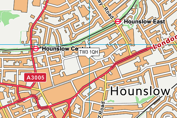 TW3 1QH map - OS VectorMap District (Ordnance Survey) TW3 1QH map - OS VectorMap District (Ordnance Survey)
