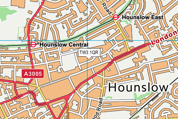 TW3 1QR map - OS VectorMap District (Ordnance Survey) TW3 1QR map - OS VectorMap District (Ordnance Survey)