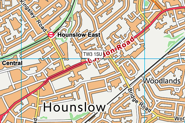 TW3 1SU map - OS VectorMap District (Ordnance Survey) TW3 1SU map - OS VectorMap District (Ordnance Survey)