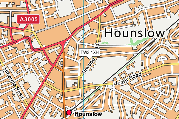 TW3 1XH map - OS VectorMap District (Ordnance Survey) TW3 1XH map - OS VectorMap District (Ordnance Survey)