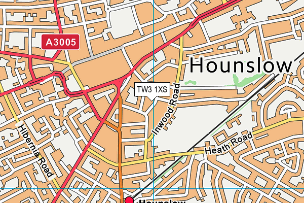 TW3 1XS map - OS VectorMap District (Ordnance Survey) TW3 1XS map - OS VectorMap District (Ordnance Survey)