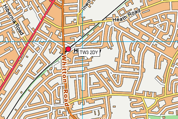 TW3 2DY map - OS VectorMap District (Ordnance Survey) TW3 2DY map - OS VectorMap District (Ordnance Survey)