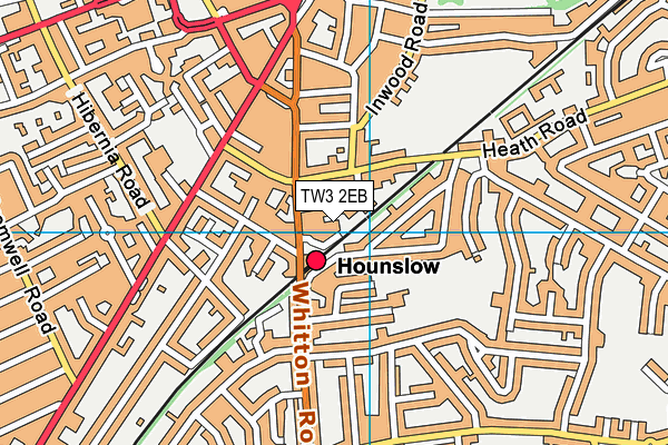 TW3 2EB map - OS VectorMap District (Ordnance Survey) TW3 2EB map - OS VectorMap District (Ordnance Survey)