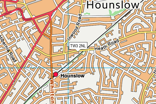 TW3 2NL map - OS VectorMap District (Ordnance Survey) TW3 2NL map - OS VectorMap District (Ordnance Survey)