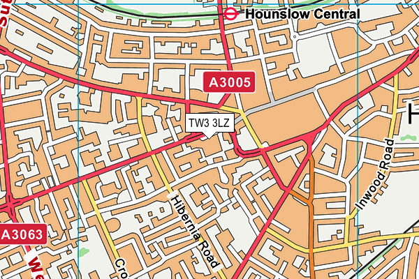 TW3 3LZ map - OS VectorMap District (Ordnance Survey) TW3 3LZ map - OS VectorMap District (Ordnance Survey)