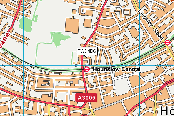 TW3 4DG map - OS VectorMap District (Ordnance Survey) TW3 4DG map - OS VectorMap District (Ordnance Survey)