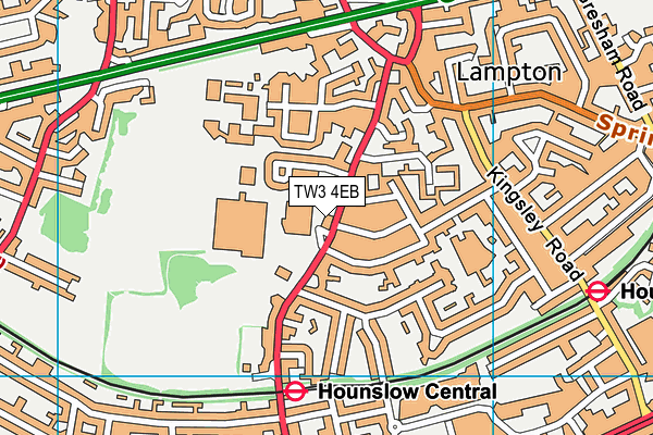 TW3 4EB map - OS VectorMap District (Ordnance Survey) TW3 4EB map - OS VectorMap District (Ordnance Survey)