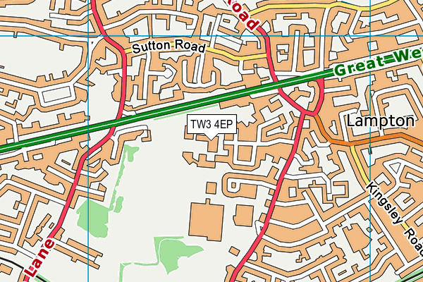 TW3 4EP map - OS VectorMap District (Ordnance Survey) TW3 4EP map - OS VectorMap District (Ordnance Survey)