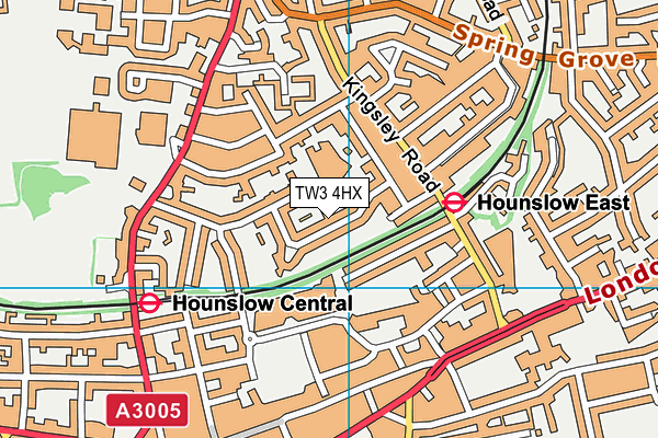 TW3 4HX map - OS VectorMap District (Ordnance Survey) TW3 4HX map - OS VectorMap District (Ordnance Survey)