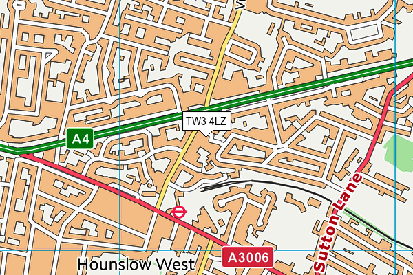 TW3 4LZ map - OS VectorMap District (Ordnance Survey) TW3 4LZ map - OS VectorMap District (Ordnance Survey)