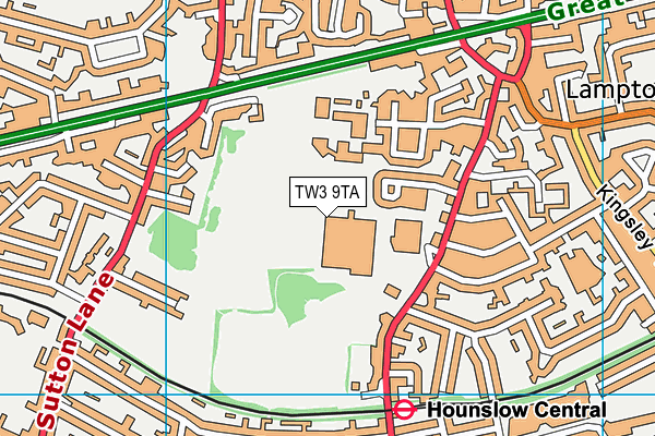 TW3 9TA map - OS VectorMap District (Ordnance Survey) TW3 9TA map - OS VectorMap District (Ordnance Survey)