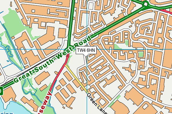TW4 6HN map - OS VectorMap District (Ordnance Survey) TW4 6HN map - OS VectorMap District (Ordnance Survey)