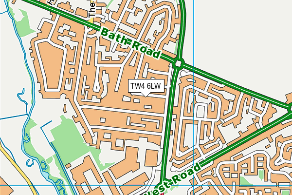 TW4 6LW map - OS VectorMap District (Ordnance Survey) TW4 6LW map - OS VectorMap District (Ordnance Survey)