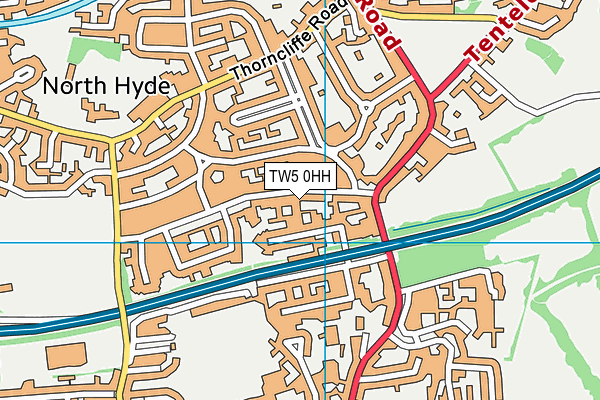 TW5 0HH map - OS VectorMap District (Ordnance Survey) TW5 0HH map - OS VectorMap District (Ordnance Survey)