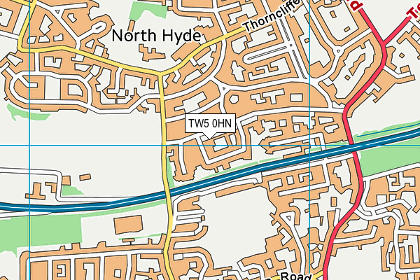 TW5 0HN map - OS VectorMap District (Ordnance Survey) TW5 0HN map - OS VectorMap District (Ordnance Survey)