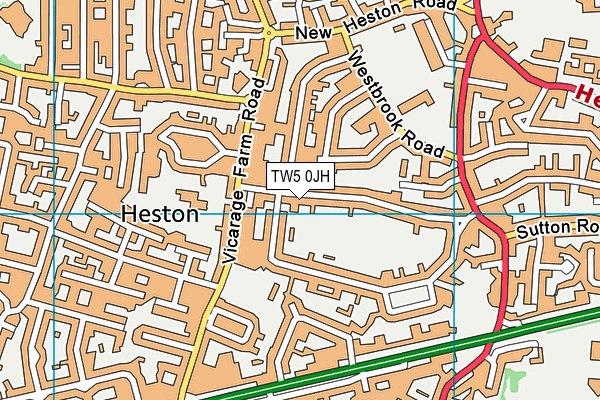 TW5 0JH map - OS VectorMap District (Ordnance Survey) TW5 0JH map - OS VectorMap District (Ordnance Survey)