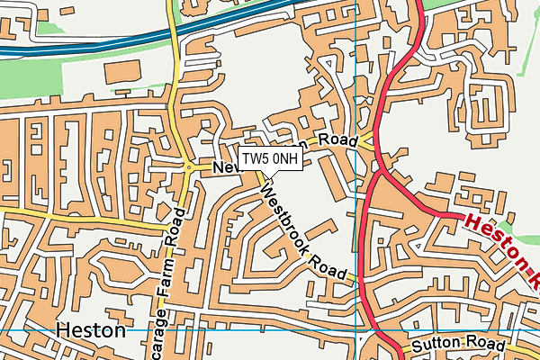 TW5 0NH map - OS VectorMap District (Ordnance Survey) TW5 0NH map - OS VectorMap District (Ordnance Survey)