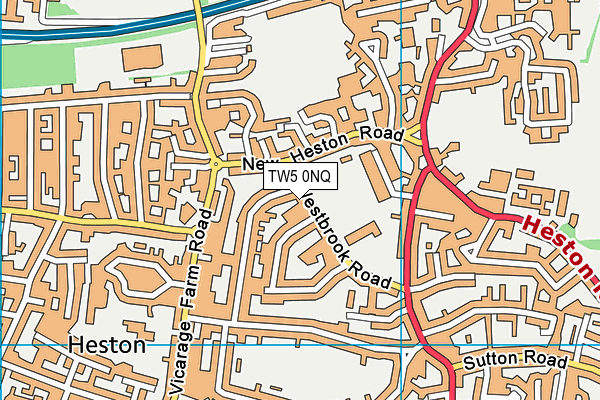 TW5 0NQ map - OS VectorMap District (Ordnance Survey) TW5 0NQ map - OS VectorMap District (Ordnance Survey)