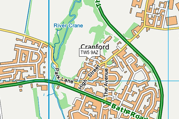 TW5 9AZ map - OS VectorMap District (Ordnance Survey) TW5 9AZ map - OS VectorMap District (Ordnance Survey)