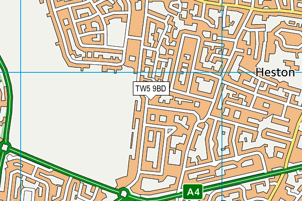 TW5 9BD map - OS VectorMap District (Ordnance Survey) TW5 9BD map - OS VectorMap District (Ordnance Survey)
