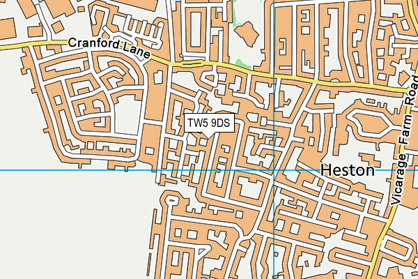 TW5 9DS map - OS VectorMap District (Ordnance Survey) TW5 9DS map - OS VectorMap District (Ordnance Survey)