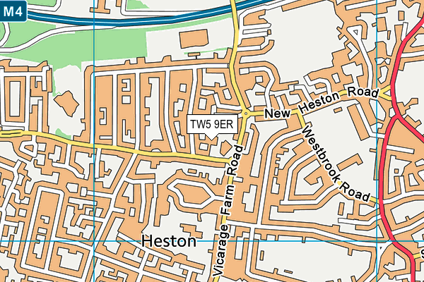 TW5 9ER map - OS VectorMap District (Ordnance Survey) TW5 9ER map - OS VectorMap District (Ordnance Survey)