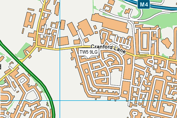 TW5 9LG map - OS VectorMap District (Ordnance Survey) TW5 9LG map - OS VectorMap District (Ordnance Survey)