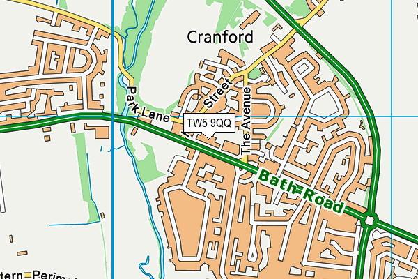 TW5 9QQ map - OS VectorMap District (Ordnance Survey) TW5 9QQ map - OS VectorMap District (Ordnance Survey)
