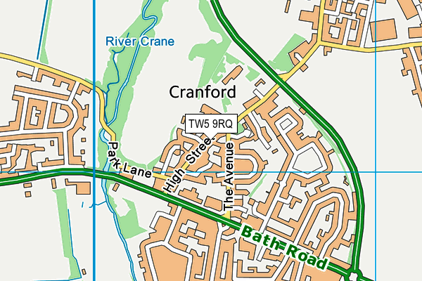 TW5 9RQ map - OS VectorMap District (Ordnance Survey) TW5 9RQ map - OS VectorMap District (Ordnance Survey)