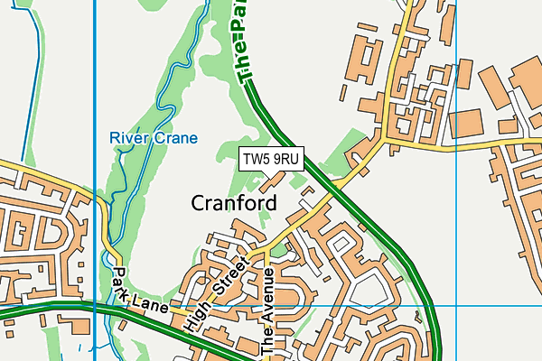TW5 9RU map - OS VectorMap District (Ordnance Survey) TW5 9RU map - OS VectorMap District (Ordnance Survey)