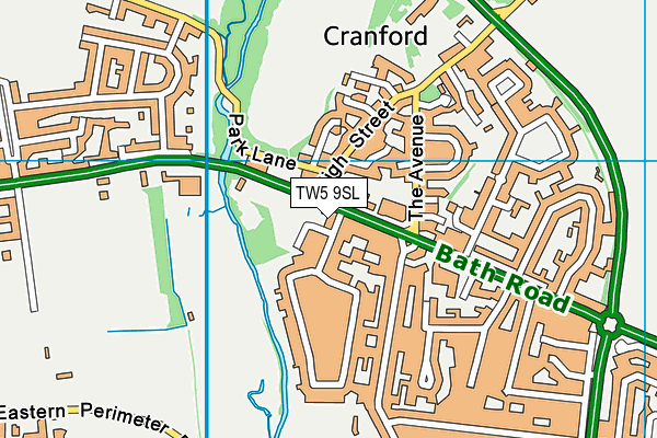 TW5 9SL map - OS VectorMap District (Ordnance Survey)